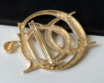 Christian Dior ♡ Vintage ♡ broach CHRISTIAN DIOR Vintage Crystal Logo Brooch - Etsy