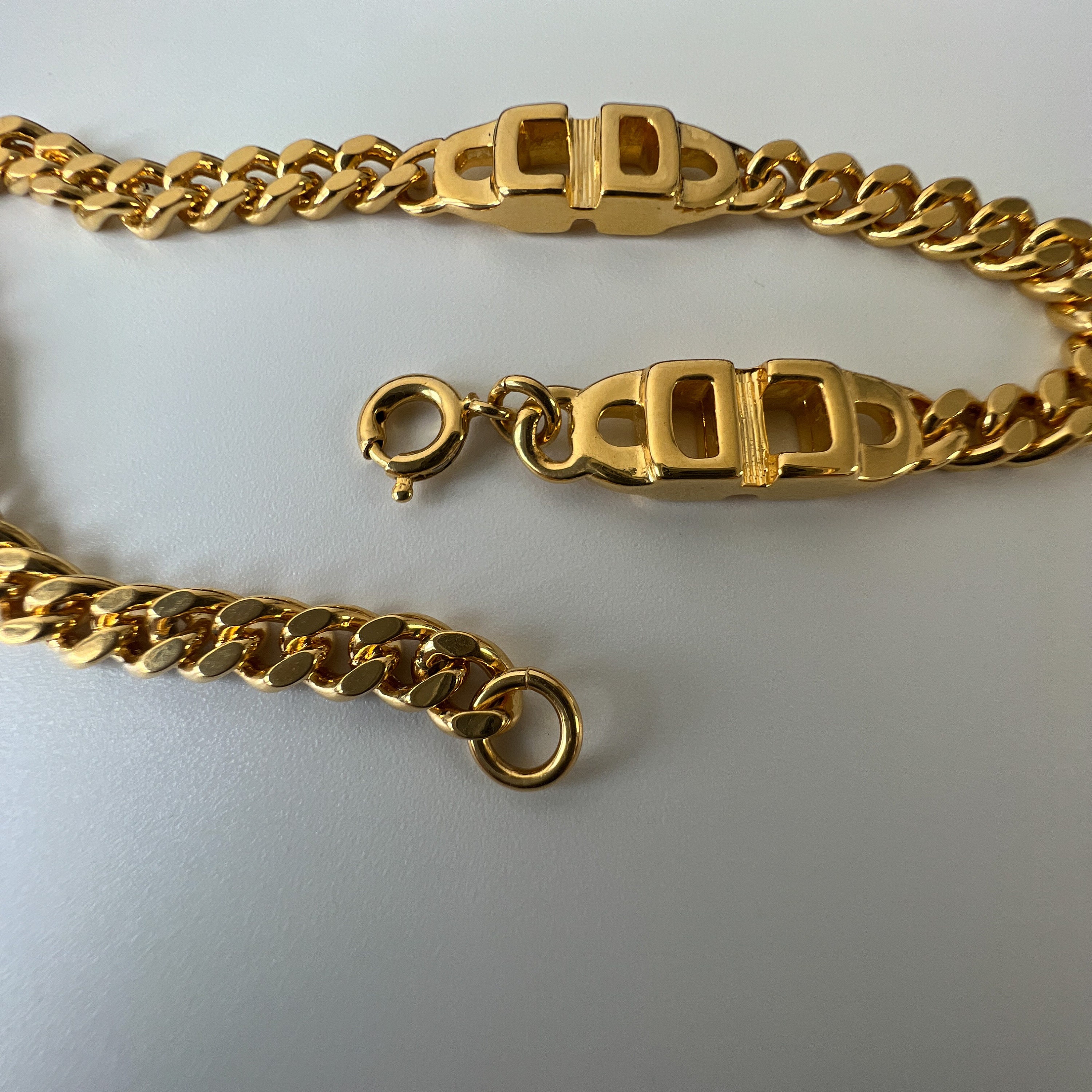 Christian Dior Vintage CD Chain Link Bracelet - Etsy