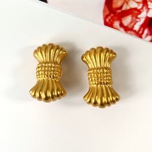 Karl Lagerfeld Vintage Gold Plated Bow Clip on Earrings