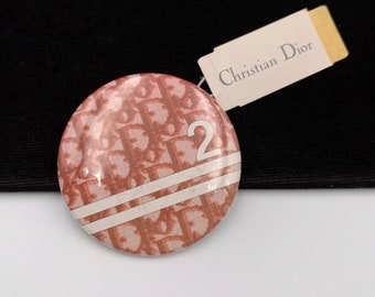 Vintage Christian Dior Silver Clip CD Logo Monogram Brooch Satin Bow Charm Dior cd brooch - Gem main image 4