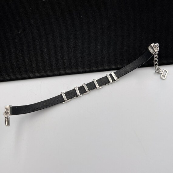 Christian Dior Vintage JADORE Leather Bracelet - image 8