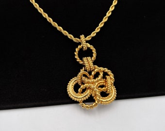 SONIA RYKIEL Vintage Gold Plated With Faux Pearl Pendant