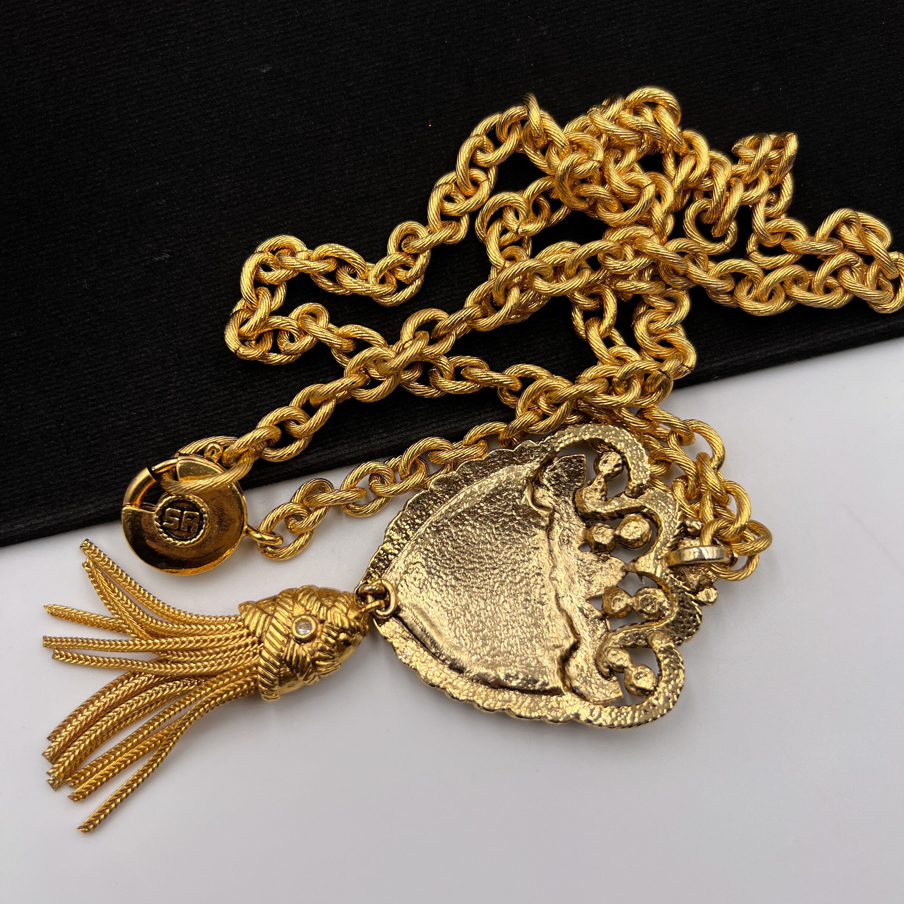 SONIA RYKIEL(ソニアリキエル) / Vintage SR Medal Tussle Chain