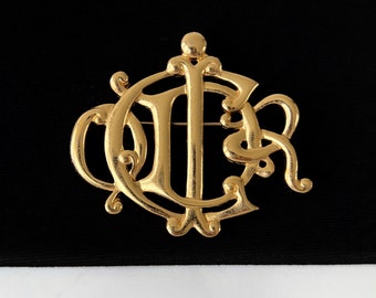 Vintage Christian Dior Golden Turtle Brooch — 1990s Dior Pin