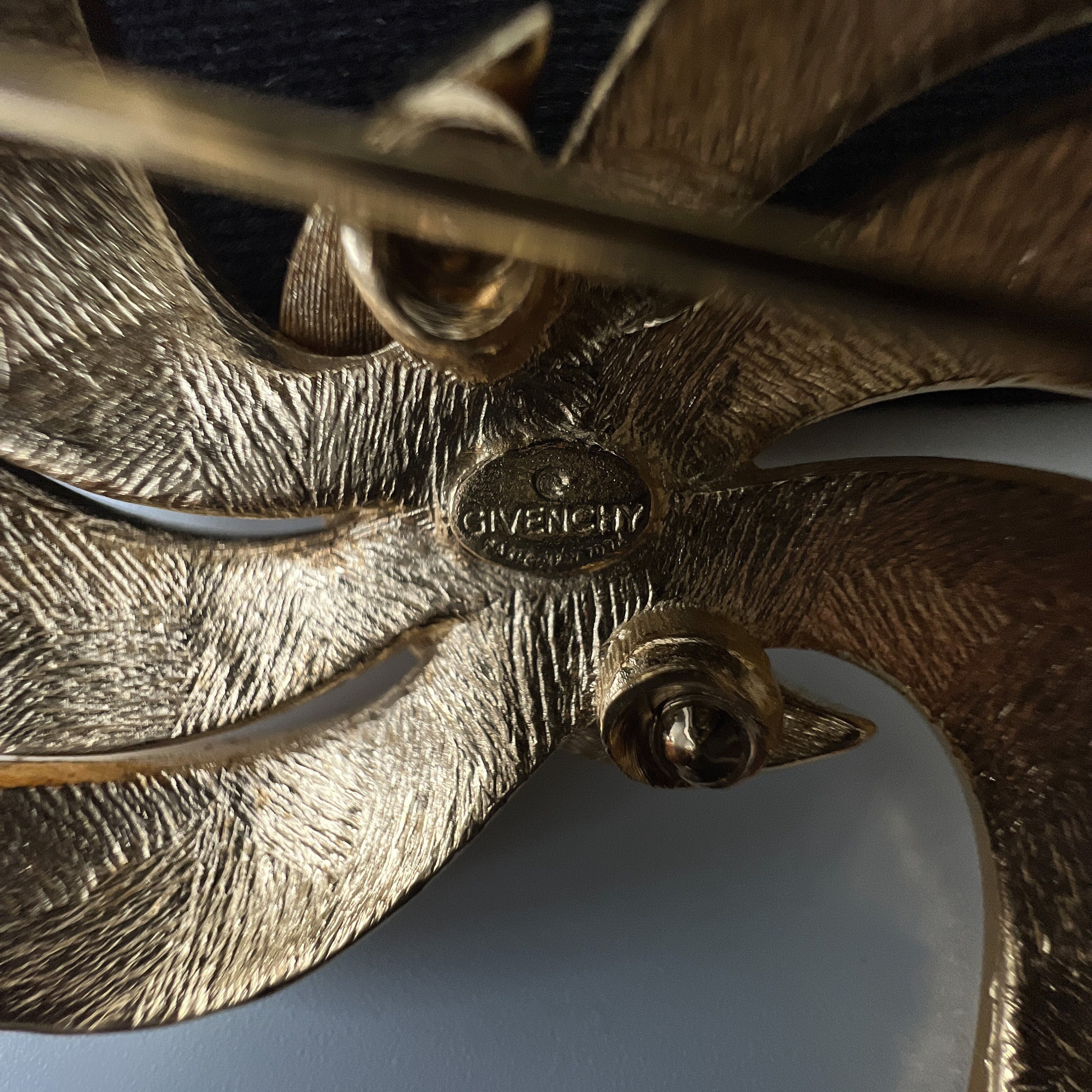 Givenchy Vintage Gold Plated Brooch/pin - Etsy