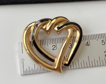 CHRISTIAN DIOR Vintage Heart Brooch - Etsy