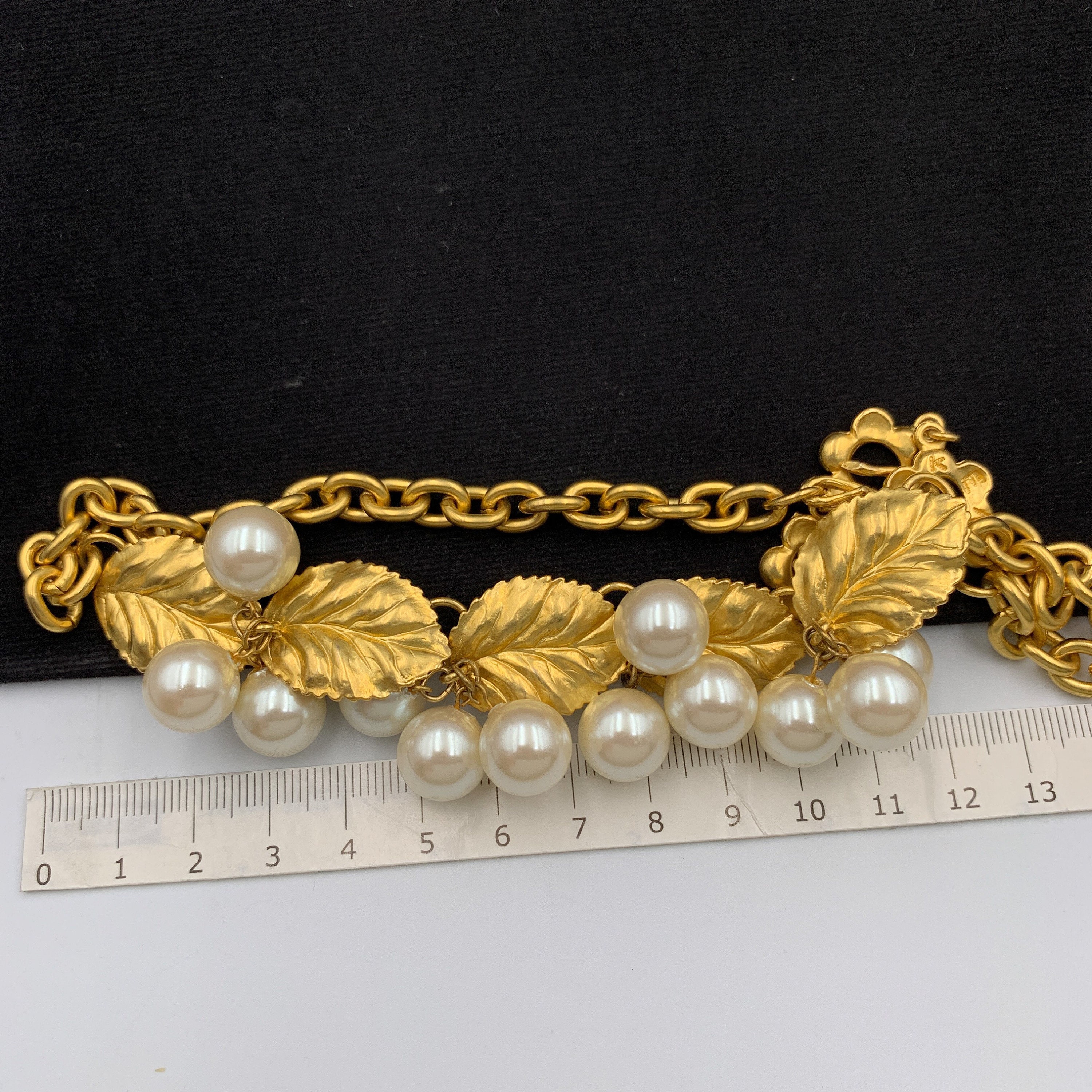 KENZO ヴィンテージ リーフ フェイクパールネックレス - Etsy 日本