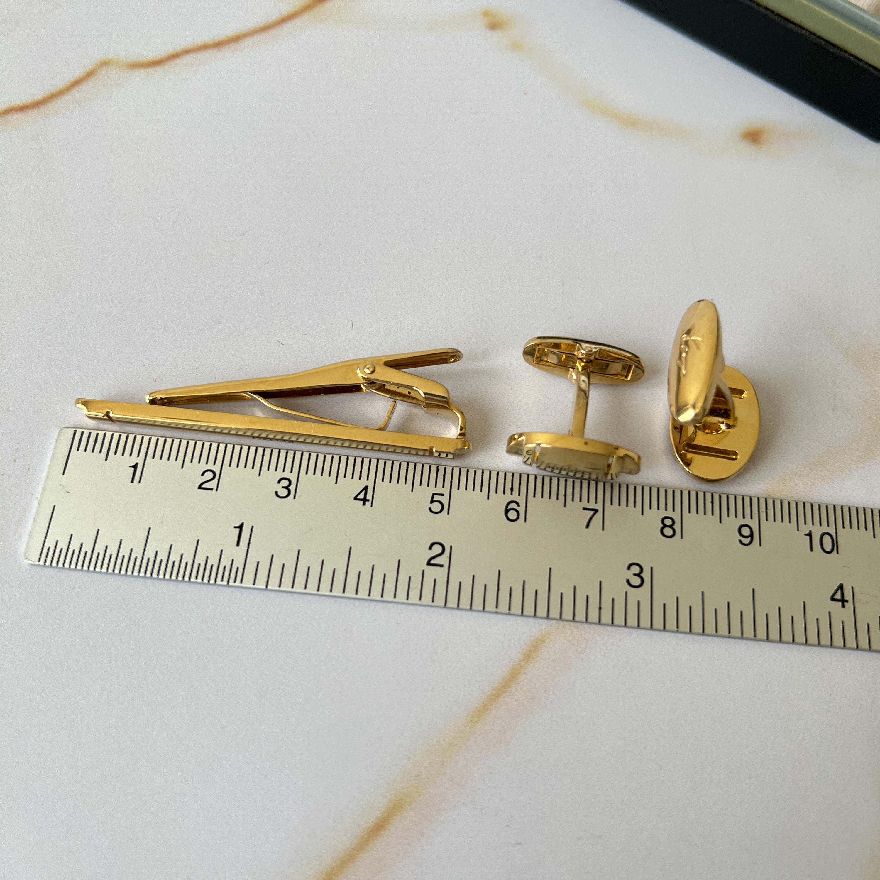 KENZO Vintage Gold Plated Cufflinks and Tie Clip - Etsy