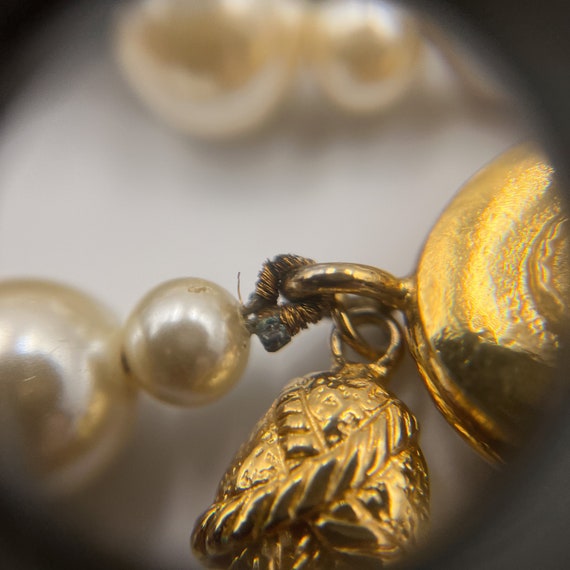 SONIA RYKIEL Vintage Faux Pearl Choker Necklace - image 8