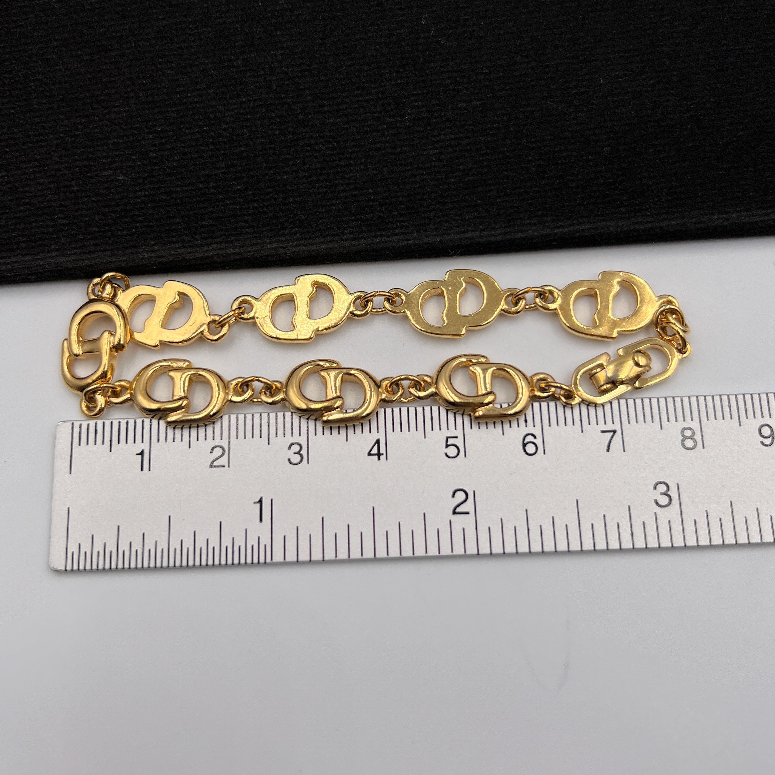 Christian Dior Vintage CD Link Bracelet - Etsy