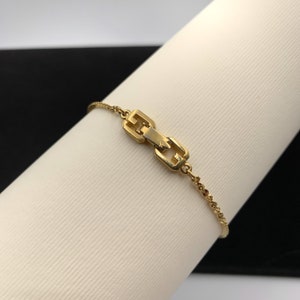 GIVENCHY Vintage gold chain Bracelet