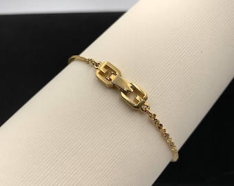 GIVENCHY ヴィンテージ シルバーメッキ チェーンブレスレット - Etsy 日本