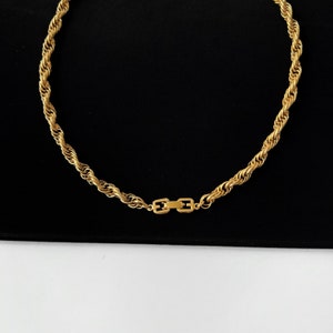 GIVENCHY Vintage Gold Plated Chain Necklace