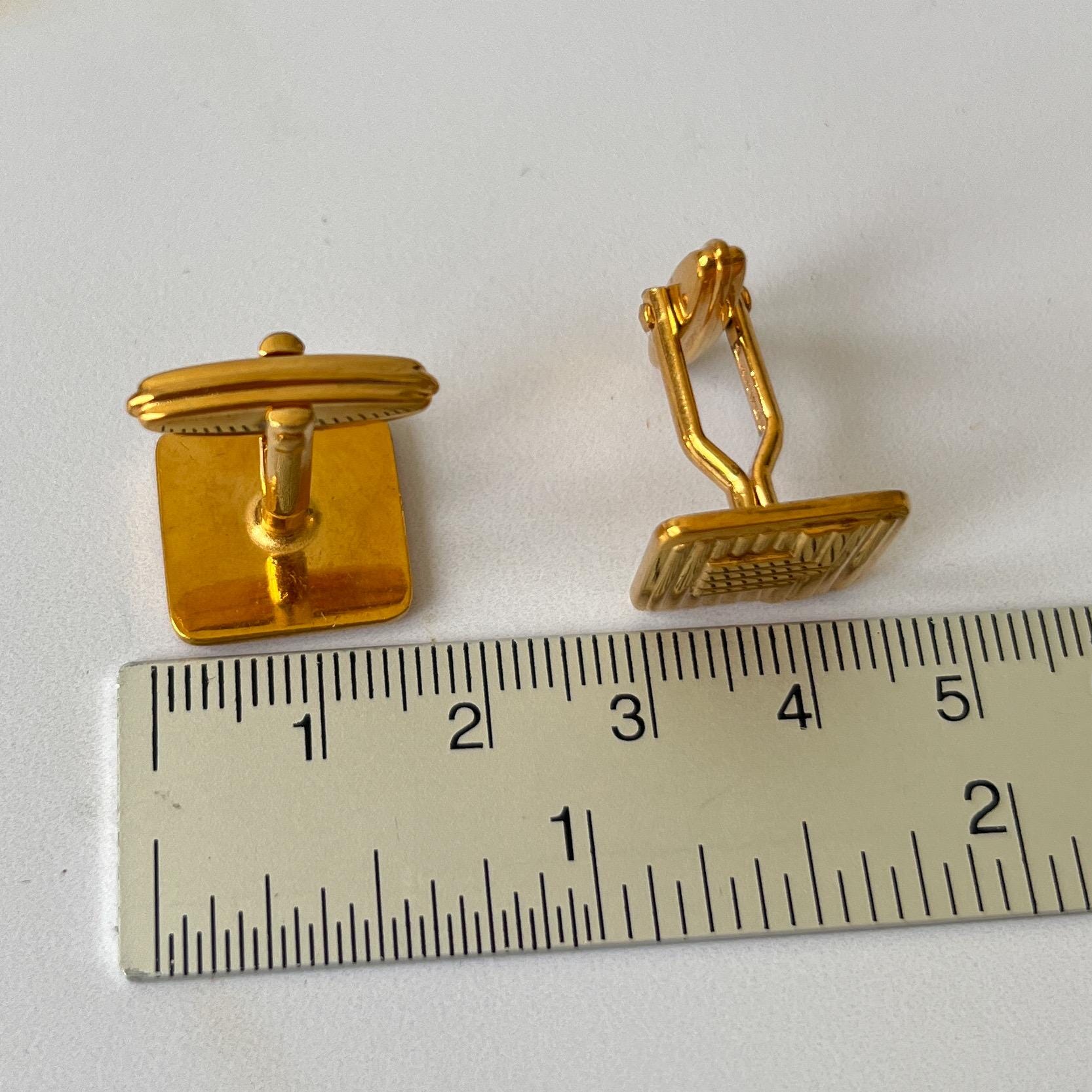 ランバン ヴィンテージ ゴールドメッキ カフスボタン - Etsy 日本