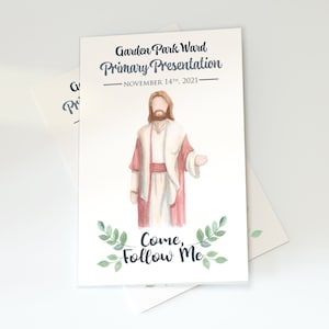 Primary Program Cover - Come Follow Me - Customised just for you - DIGITAL file