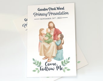 Primary Program Cover - Jesus with children - Customised just for you - DIGITAL file