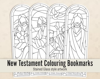 New Testament Colouring Bookmarks - DIGITAL files