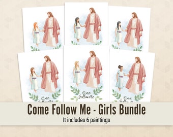 Bundle - Jesus walking with a girl - Come Follow Me - Digital
