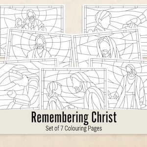 Remembering Christ - Colouring pages