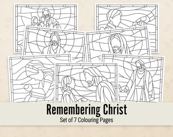 Remembering Christ - Colouring pages