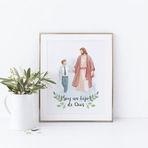 Soy un hijo de Dios, je suis un enfant de Dieu imprimable en espagnol, téléchargement numérique