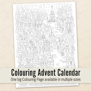Colouring Advent Calendar - Christmas Giant Page