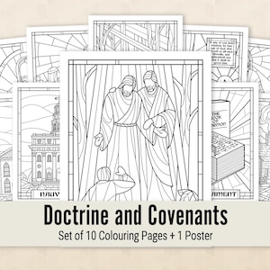 Doctrine and Covenants Colouring pages, Church History Colouring Pages + Giant Colouring page