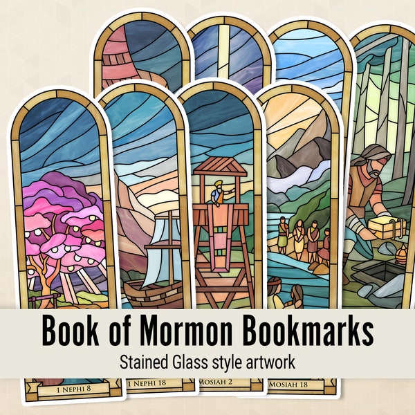 Book of Mormon Stories Bookmarks - Come Follow Me - DIGITAL files