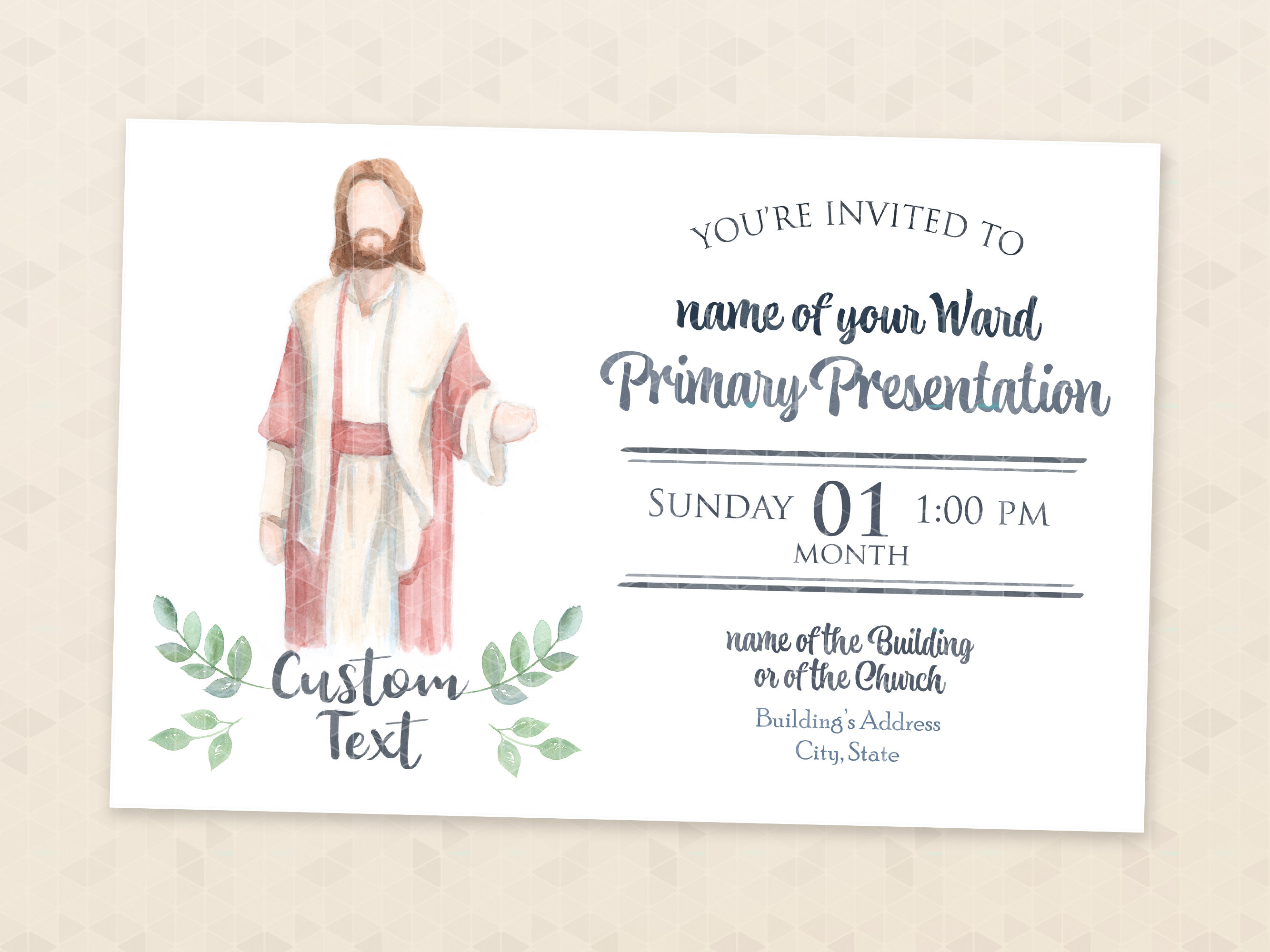 Primary Program Invitation Customised just for you DIGITAL | Etsy