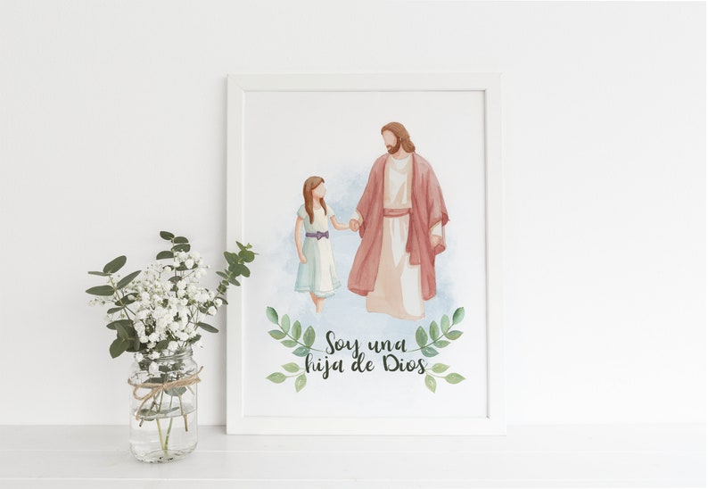Soy una hija de Dios, I am a child of God imprimible en español, descarga DIGITAL imagen 2
