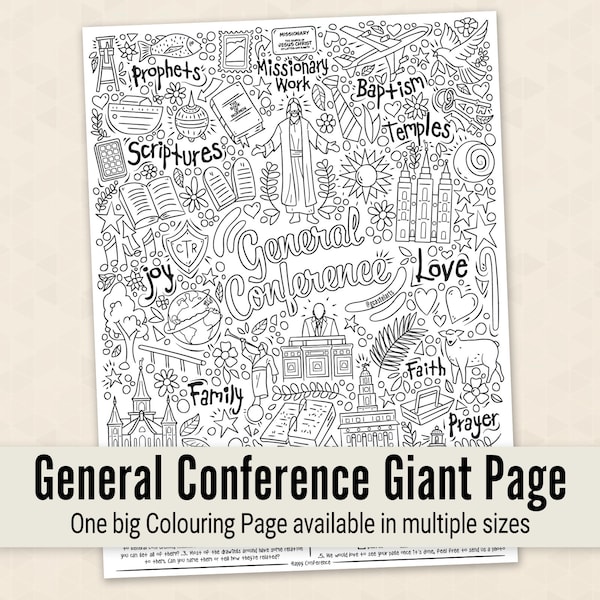 Giant General Conference colouring page