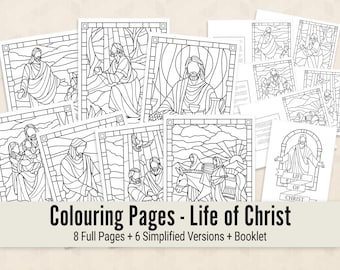 General Conference colouring pages + colouring booklet for kids, Life of Christ colouring pages