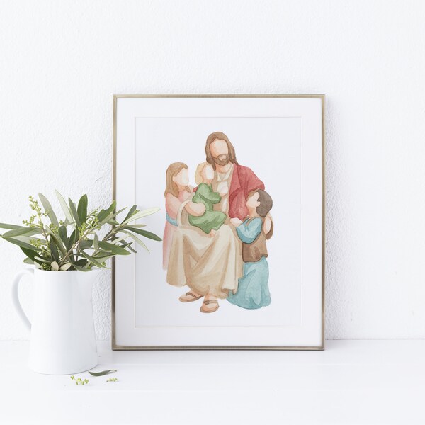 Jesus bei den Kindern, Digitaldruck