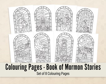 Book of Mormon Stories colouring pages, General Conference colouring pages