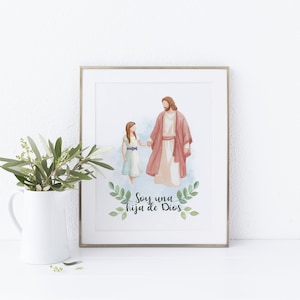 Soy una hija de Dios, soy una hija de Dios imprimible en español, descarga DIGITAL