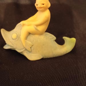 Vintage Mermaid on Fish made in Germany