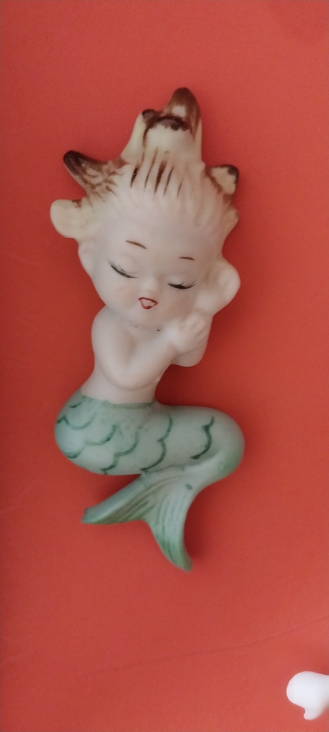 Vintage Mid Century Bradley Mermaid/merbabies Wall Plaque Figurine Etsy