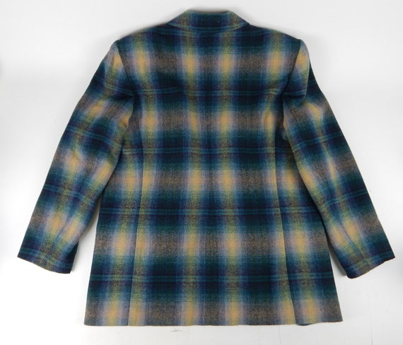 1990s "New Frontier" Plaid 1940s 1950s Style Poly… - image 6
