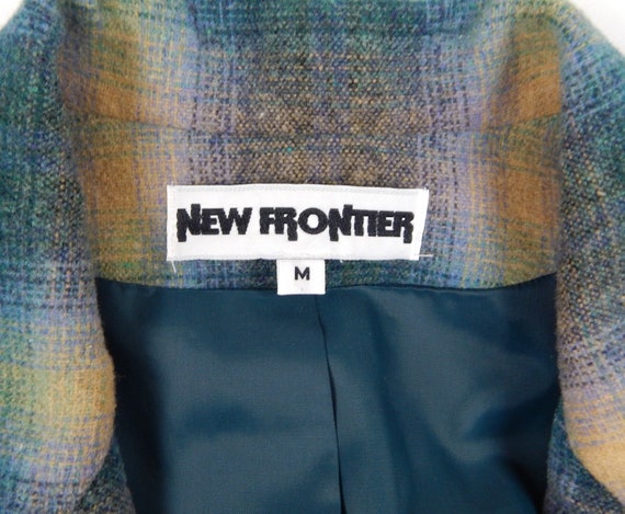 1990s "New Frontier" Plaid 1940s 1950s Style Poly… - image 2