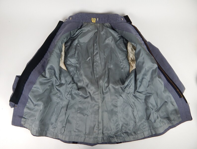 Vintage 1975 West Point Academy Cadet Dress Grey Uniform Military Jacket