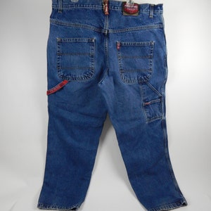 Vintage 1990s &quot;Paco Sport Atmosphere&quot; Baggy Carpenter Denim Jeans 44 x 32