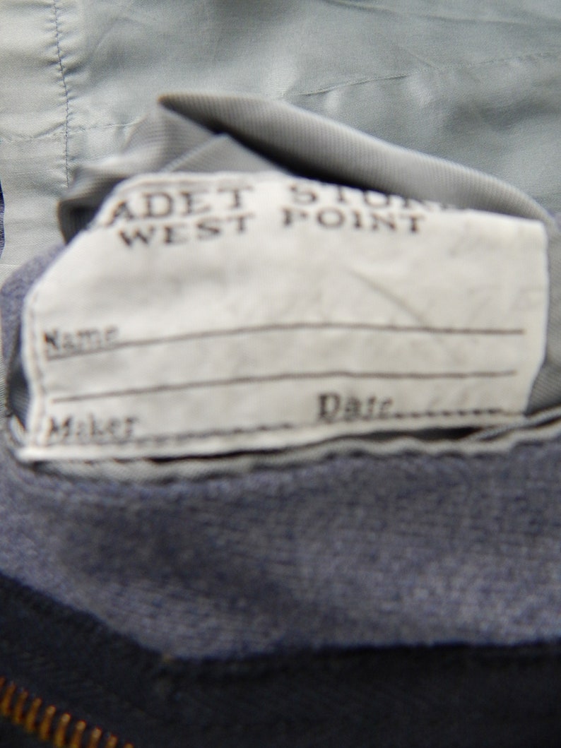 Vintage 1975 West Point Academy Cadet Dress Grey Uniform Military Jacket