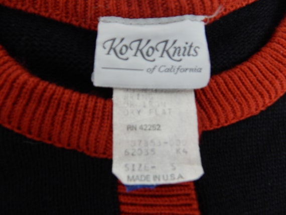 1980's Cardigan Sweater "Ko Ko Knits of Californi… - image 3