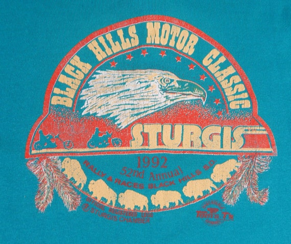 1992 52nd Annual Sturgis Motorcycle Rally Long Sl… - image 5