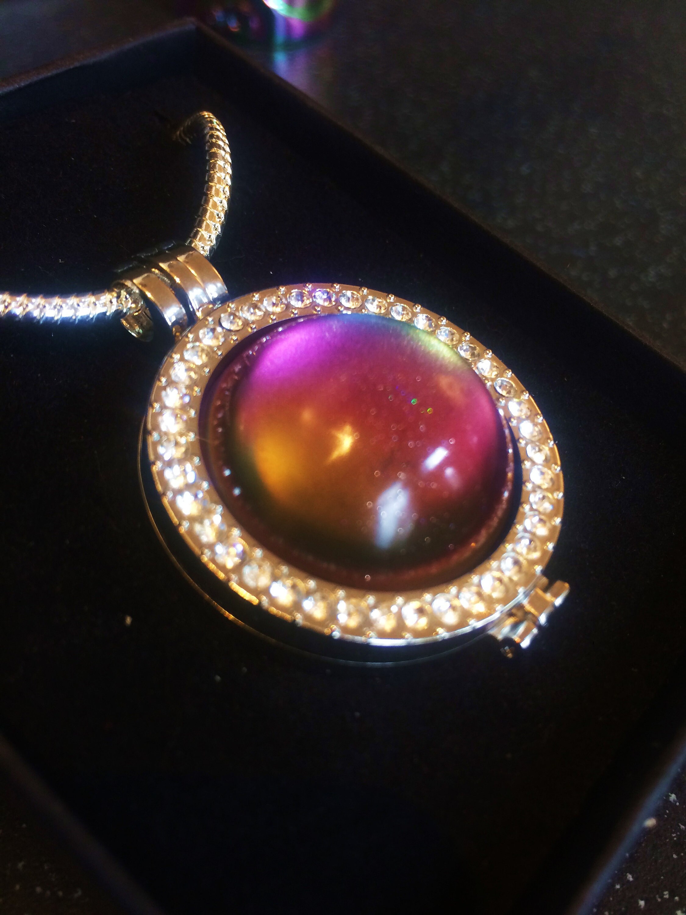 Aurora Borealis Inspired Pendant With Necklace and Gift Box Etsy UK