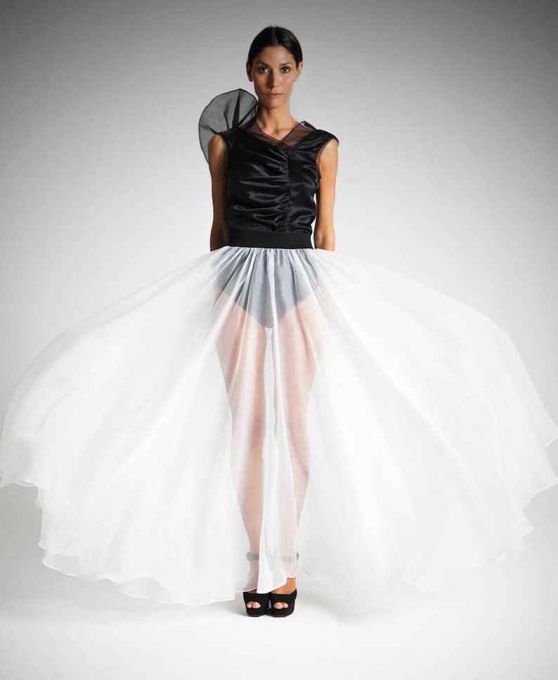 Gonna Organza / seide Organza Rock Etsy