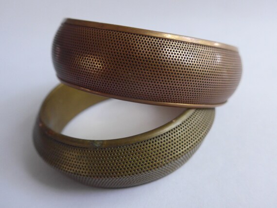 Vintage Indian Bracelets Copper Brass 5 Pcs 1970t… - image 5