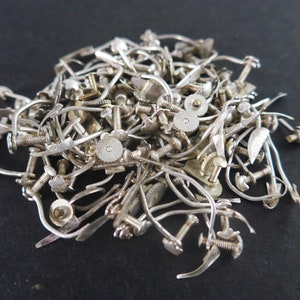 Metal Components Jewellery Salvage Earring Metal Parts Metal Scrap 90 Pcs. Trash2Treasure Art And Craft Supply Assemblage Art Metal Art