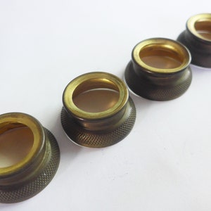 Antique Brass Fittings Salvaged 1900th Desktop Clock Parts 4 Pcs Excellent Condition Repurposed Junk Pieces Unique Metal Assemblage Parts