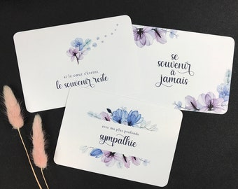 Jolie Carte Deuil Etsy